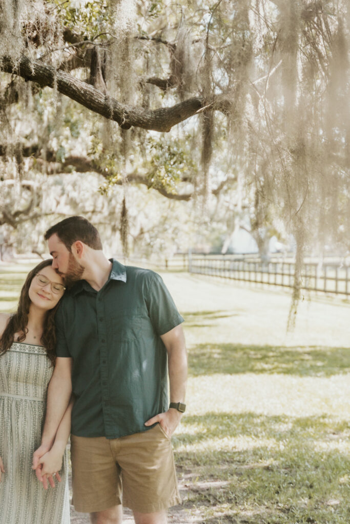 Zach proposes to Lauren under the oaks at Boone Hall Plantation in Charleston SC