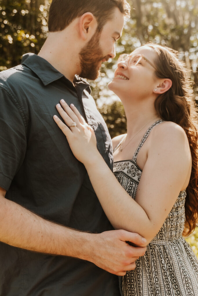 Zach proposes to Lauren under the oaks at Boone Hall Plantation in Charleston SC