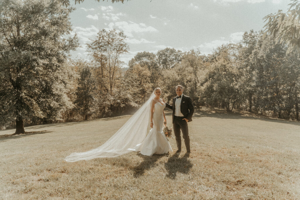 Cinematic-style candid portraits of a couple on their wedding day in the Charleston, SC area.