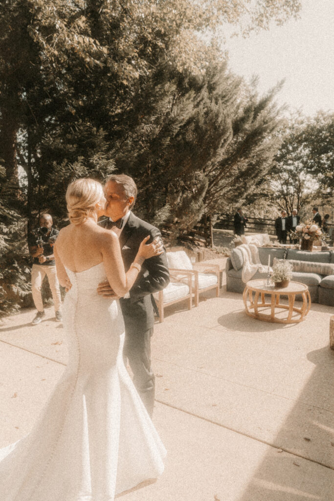 Bride and groom sharing a quiet moment during their Charleston, SC wedding captured by Moody Momma Photography.