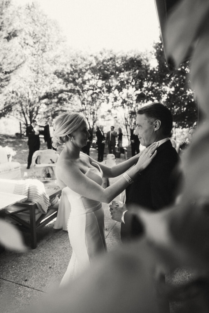 Emotive candid of newlyweds exchanging vows – Charleston wedding photographer