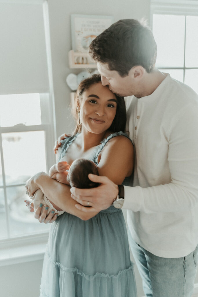 Charleston SC lifestyle newborn photography neutral tones
