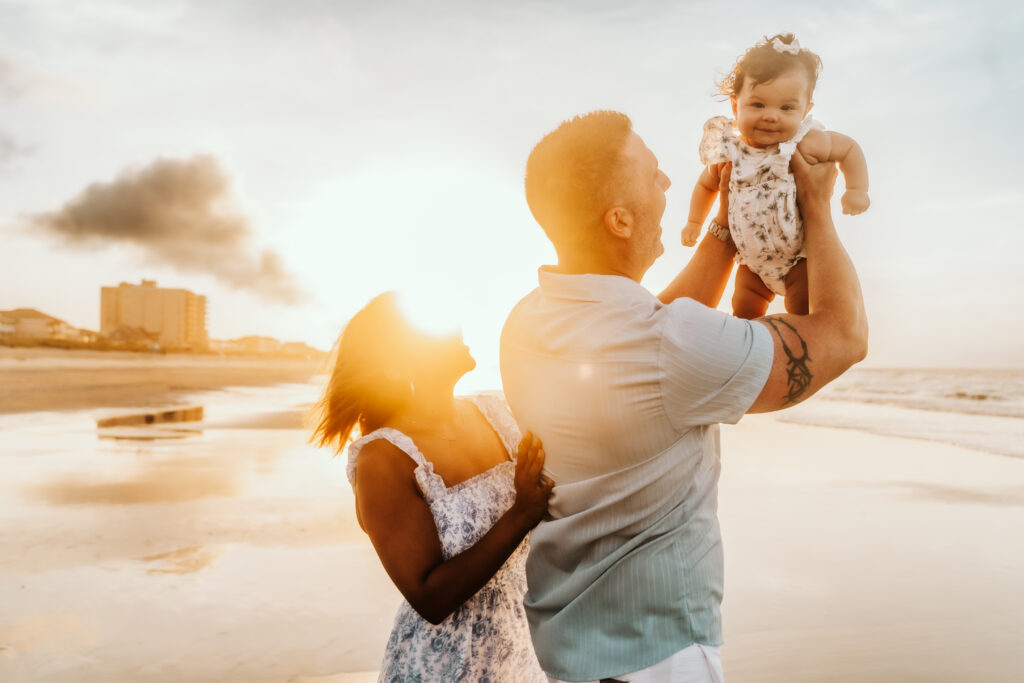 Myrtle Beach sunset family photography